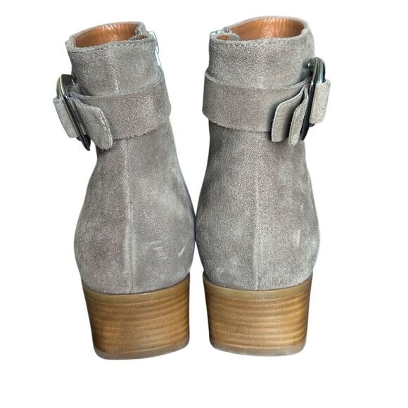 NEW Aquatalia Faria Taupe Suede Ankle Booties Size 10 - Picture 6 of 10